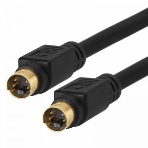 S-Video-kabel guldpläterad (SVHS) 4-PIN SVideo-kabel