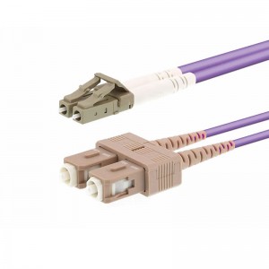 Multimode Duplex OM4 Fiber Optic Patch Cable (50/125) - LC till SC
